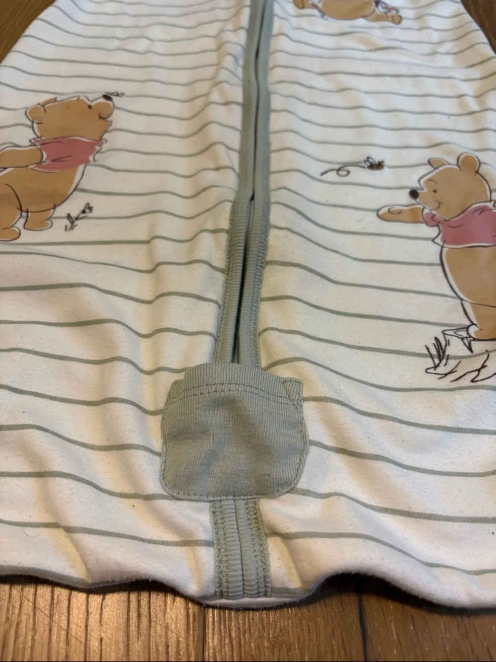 Disney Wearable Winnie The Pooh Baby Blanket Sleep Sack Sleeveless 6-12m Cream